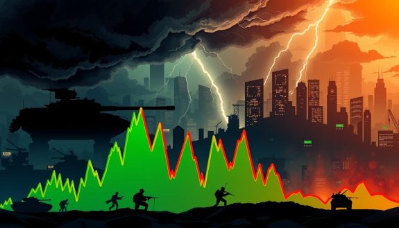 does bitcoin go up during war